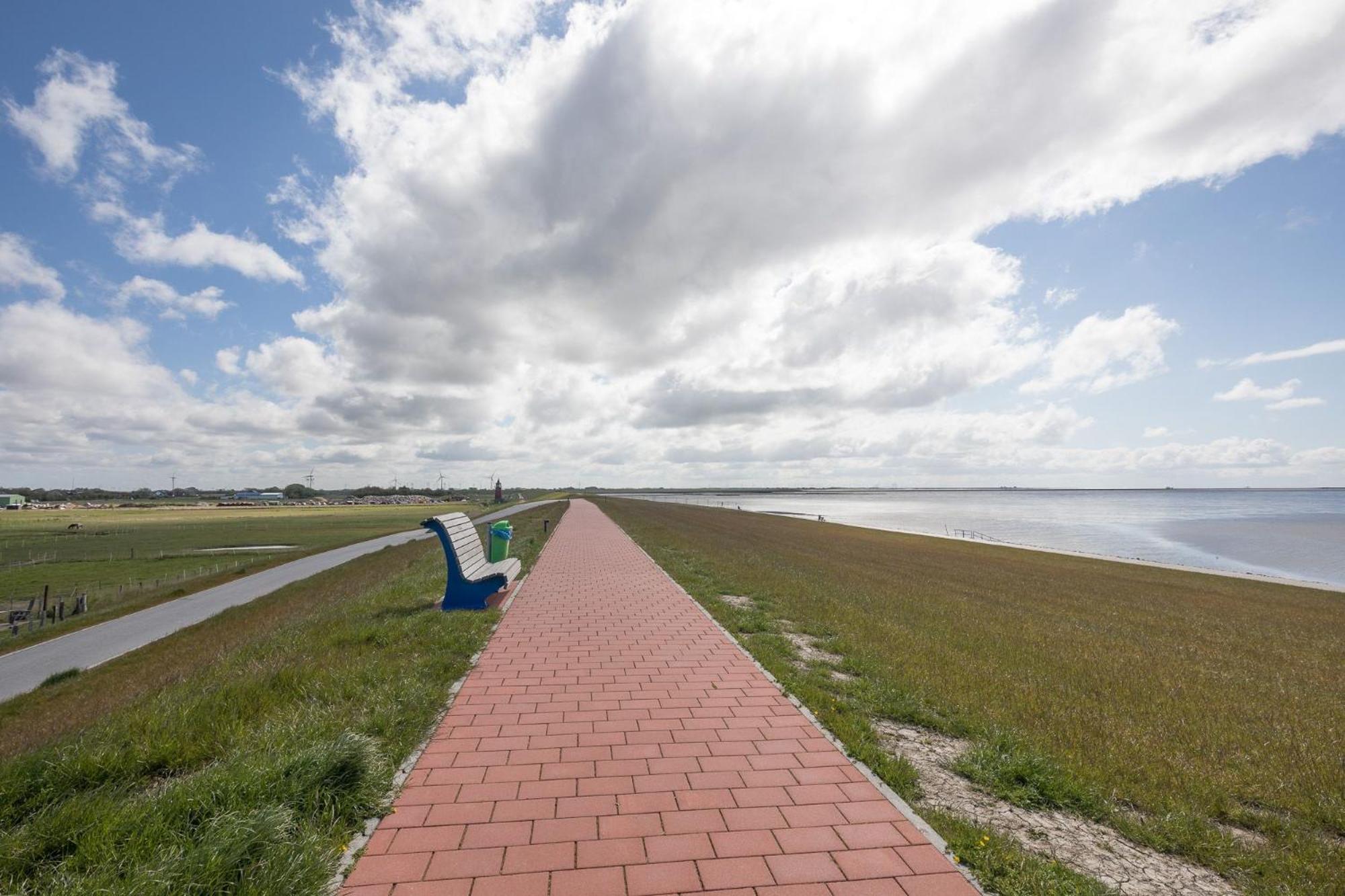 Direkt Am Deich - Ferienwohnung Amrum Im Gaestehaus Am Badedeich Dagebüll Esterno foto
